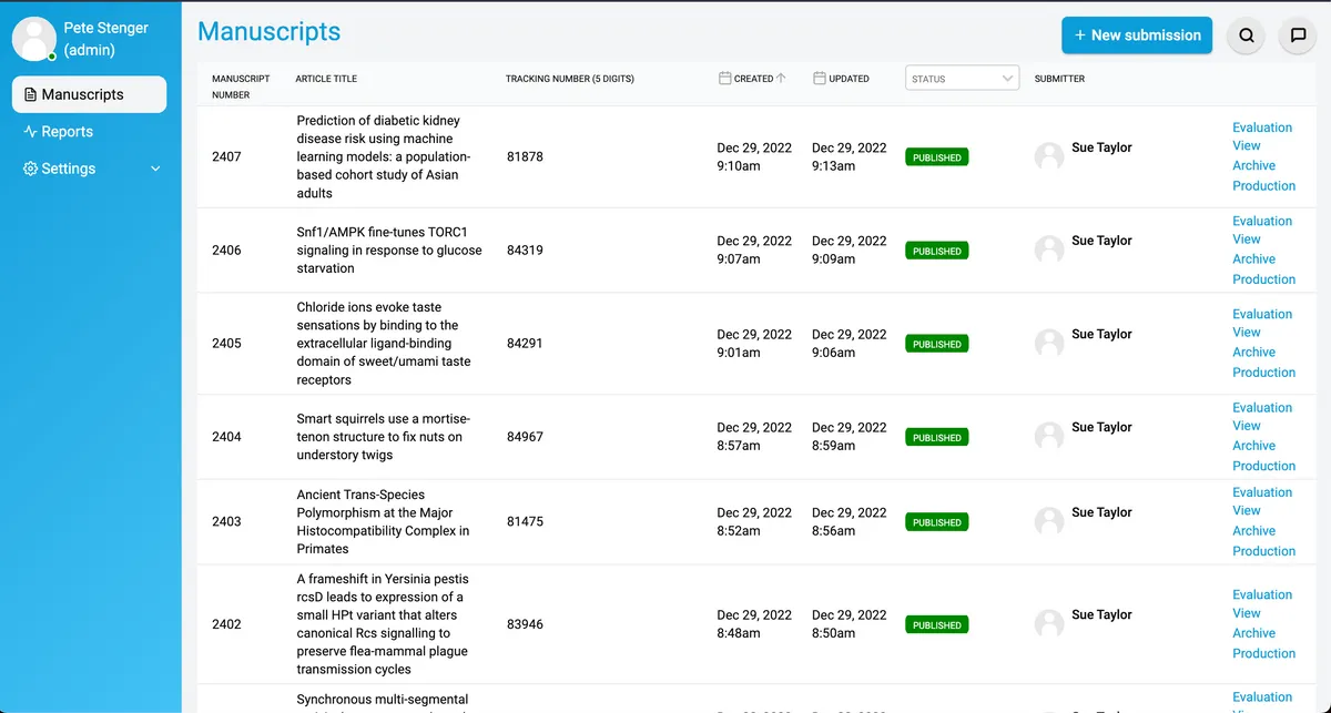 Kotahi: Manuscript Publishing Platform (Fall 2021)