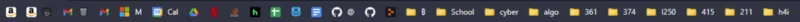 Browser bookmark organization