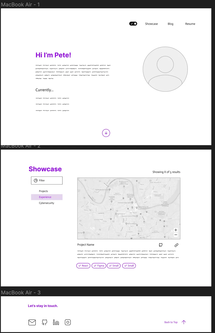 Figma draft of the site