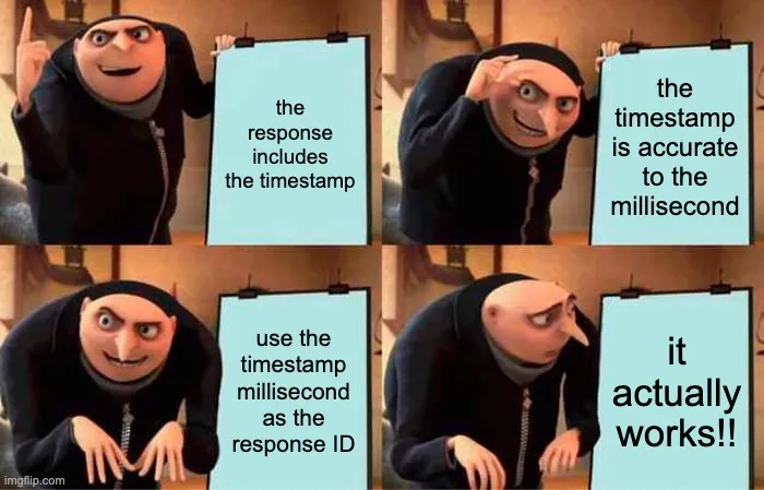 Plan V3 using response timestamps